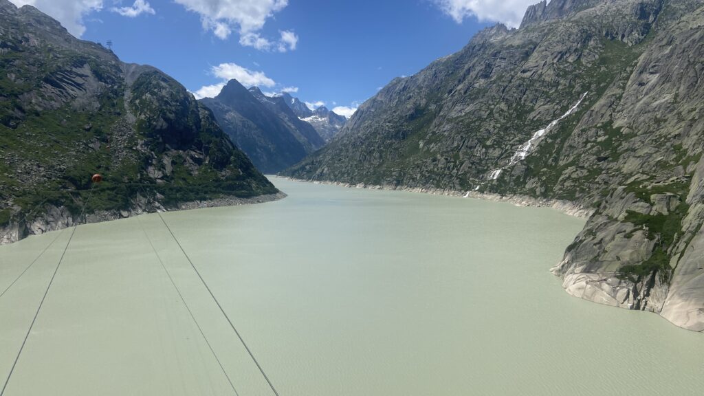 grimsel pass glacial lake switzerland
