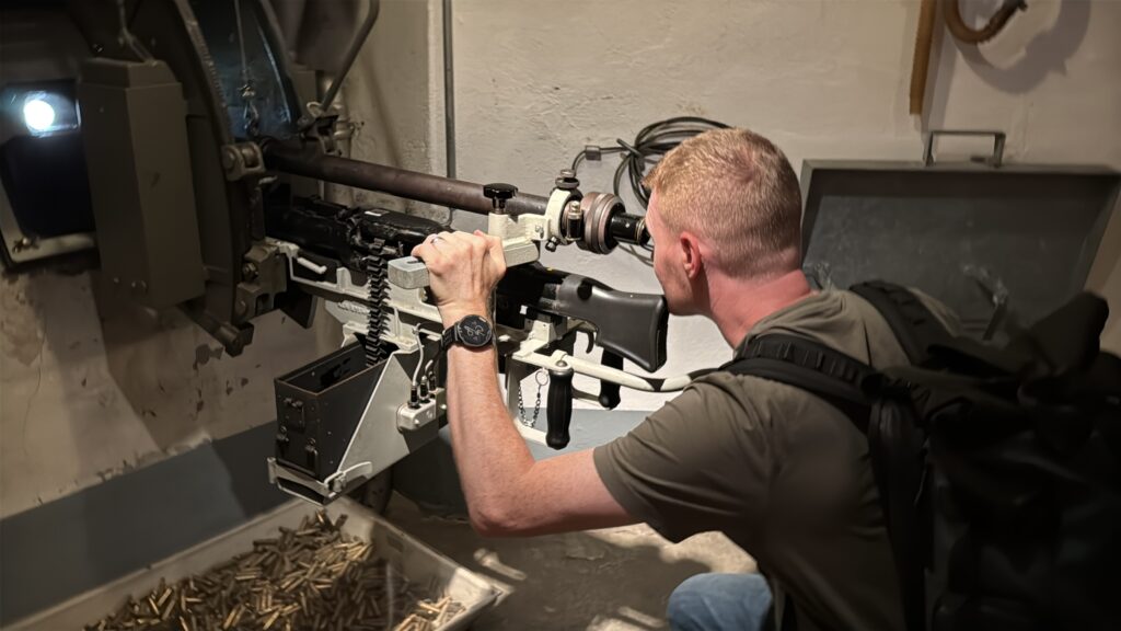 brett aplin from aplins in the alps in fort de chillon museum