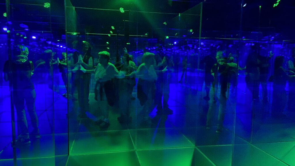 inside the glasi hergiswil glass maze glass labryinth