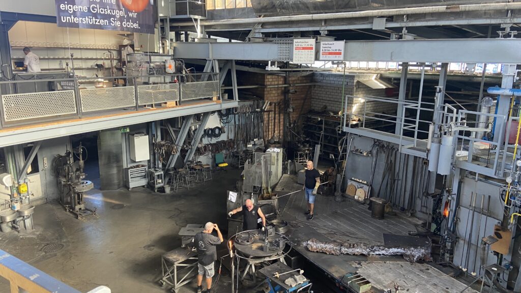 making glass at glasi hergiswil switzerland