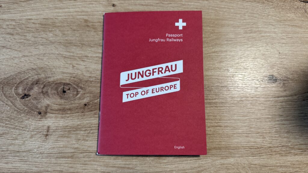 jungfraujoch red passport booklet
