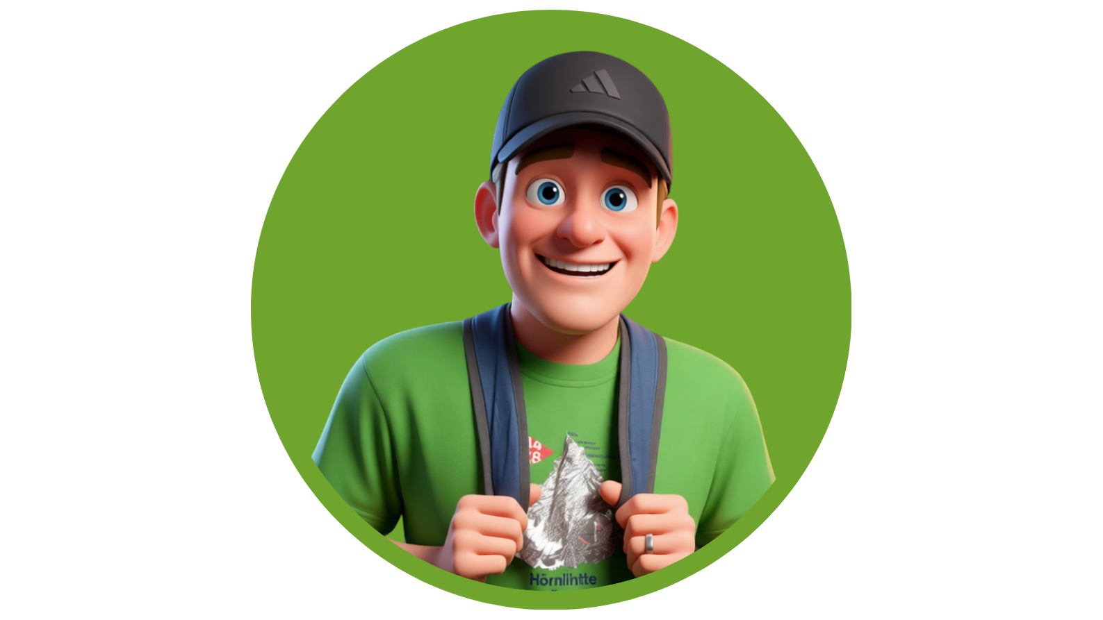 Tom Tourist travel personality by aplins in the alps travel switzerland with confidence