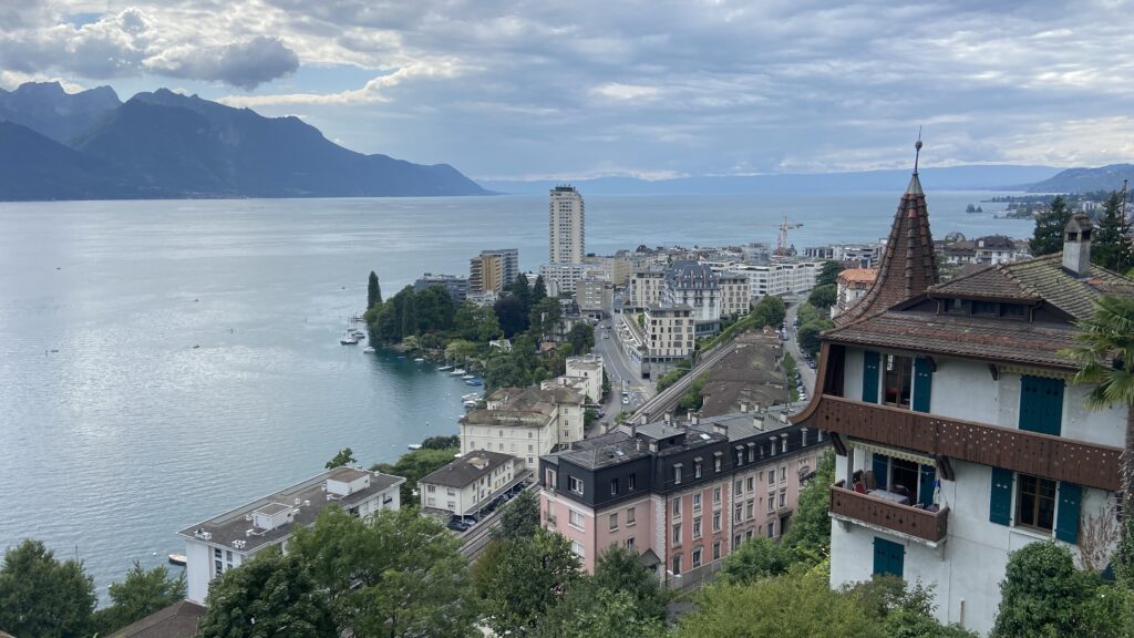 view over montreux switzerland