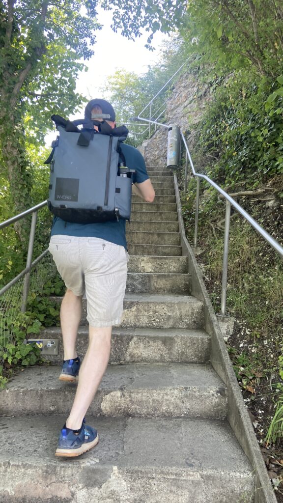 rhine falls the rock experience steps