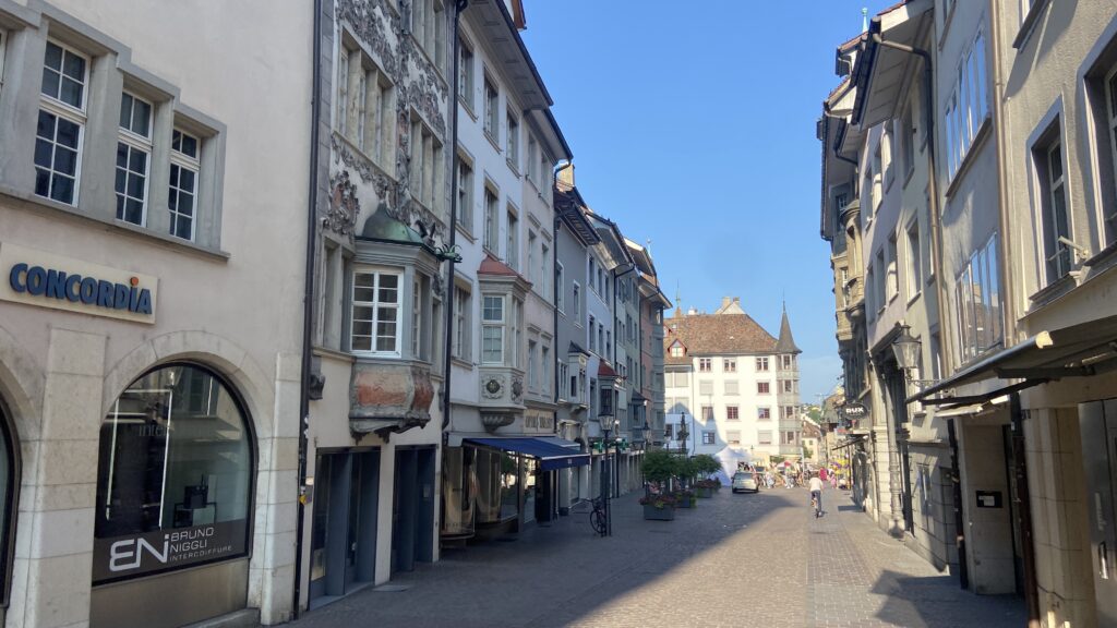 schaffhausen switzerland pretty street