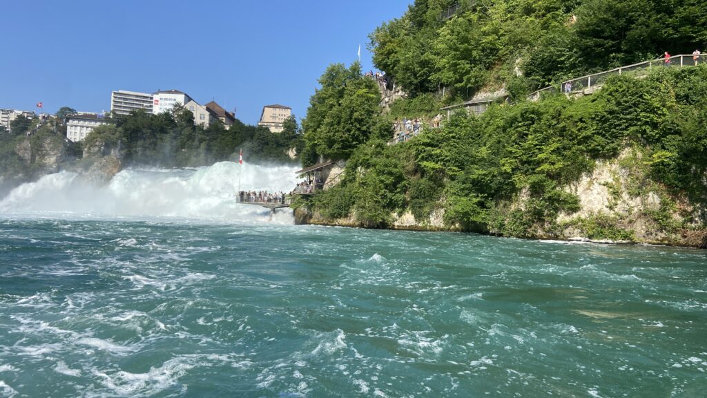 schloss laufen view from boat ferry