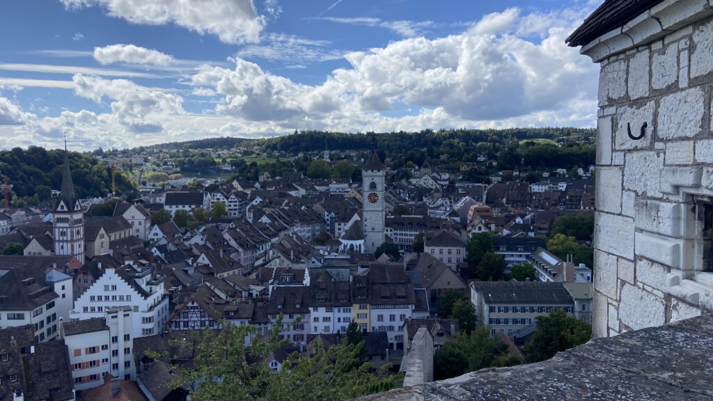 view of schaffhausen switzerland from munot fortress