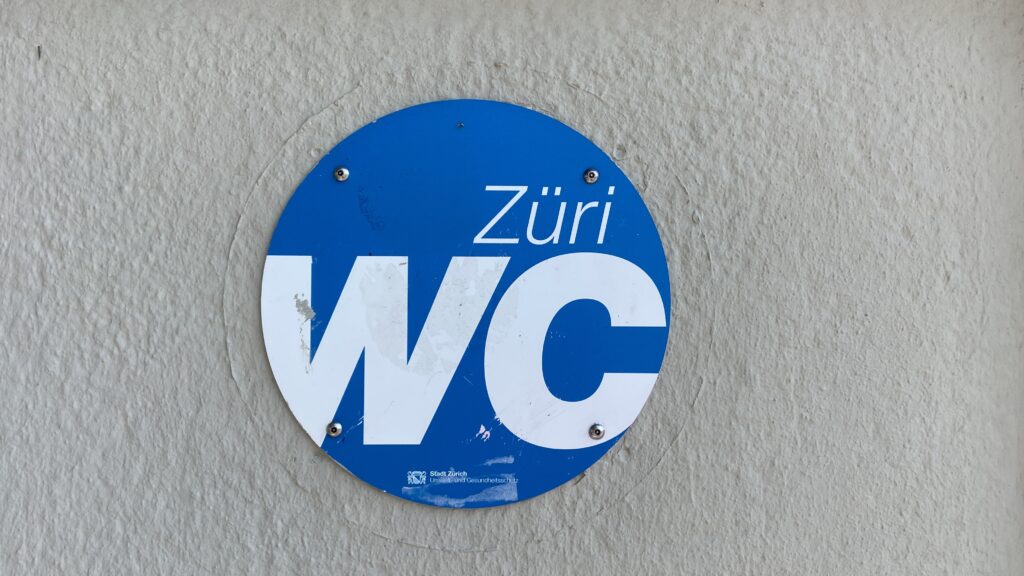 Zurich WC sign