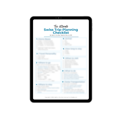 Swiss Trip Planning Checklist
