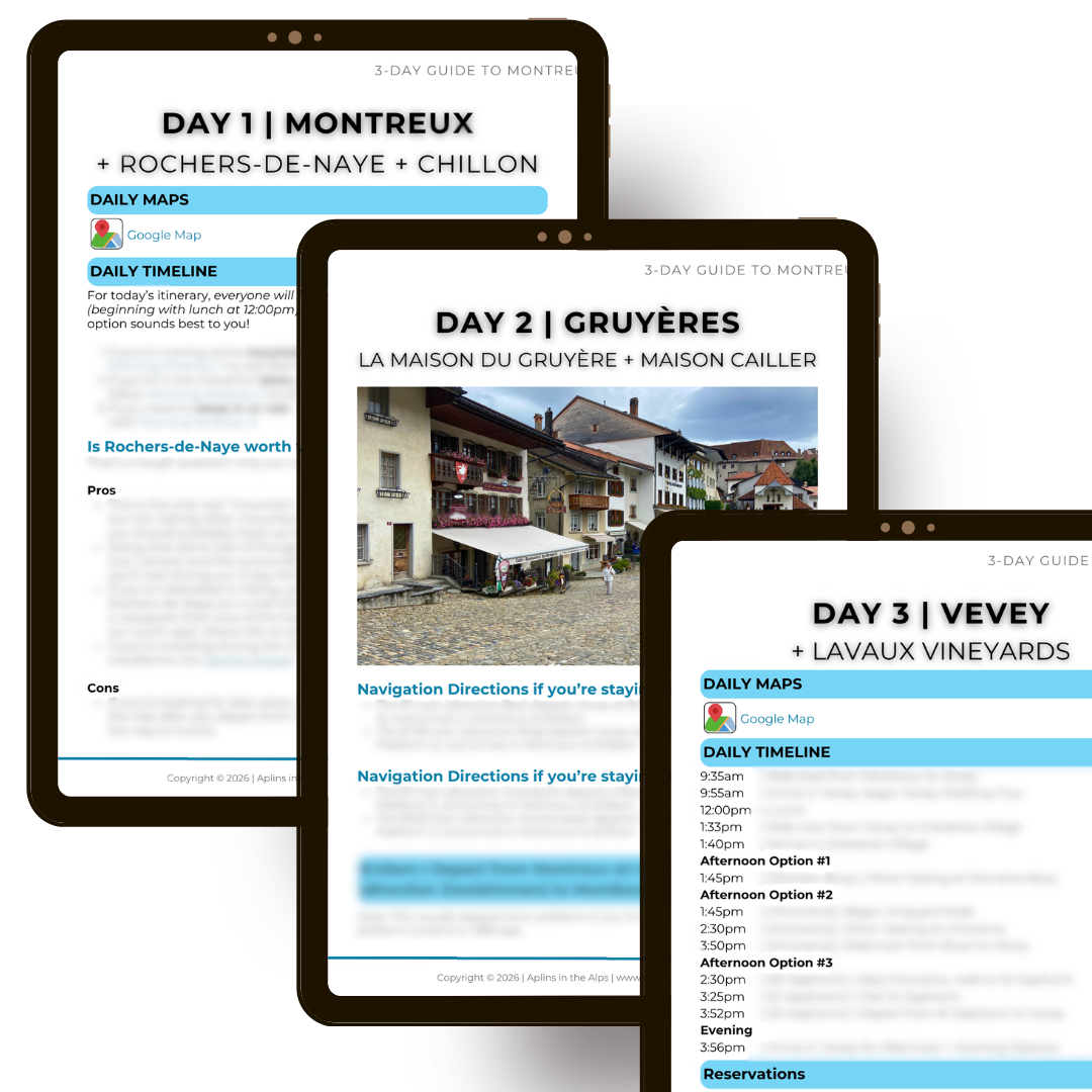 3 Swiss Riviera itineraries