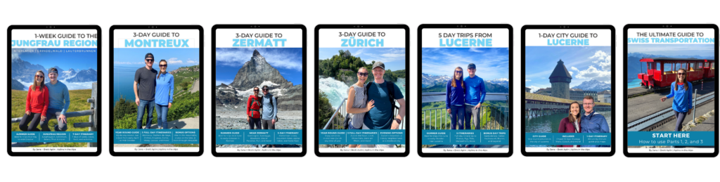 ultimate switzerland bundle swiss travel guides in a row aplins in the alps