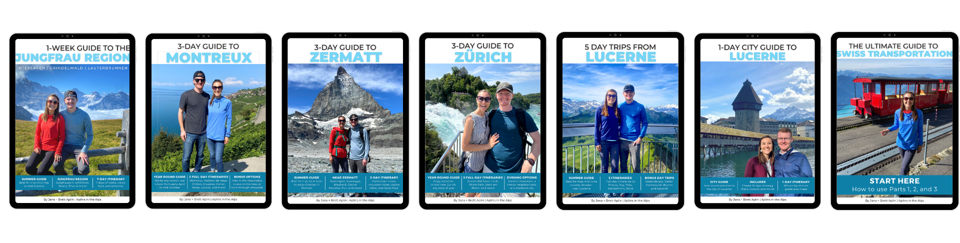 All 7 Switzerland travel guides in the bundle