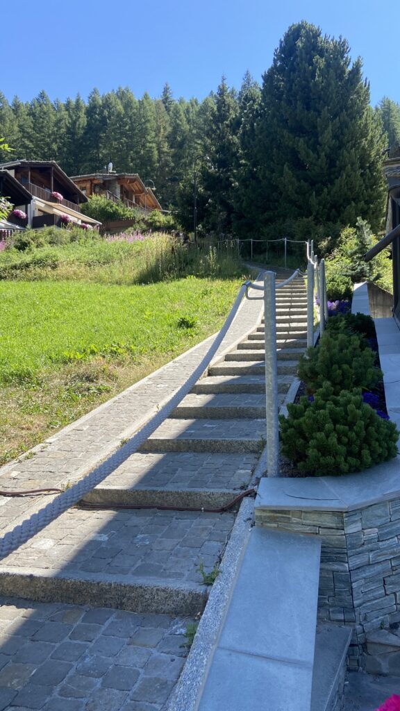 steps to zermatt switzerland best view of the matterhorn