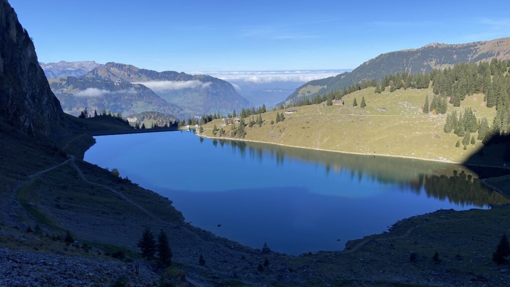 bannalpsee switzerland alpine lake