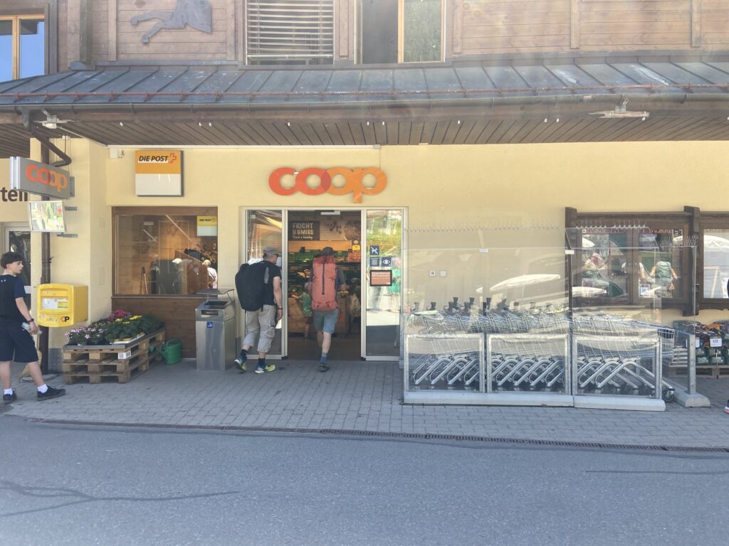 coop grocery store in murren switzerland