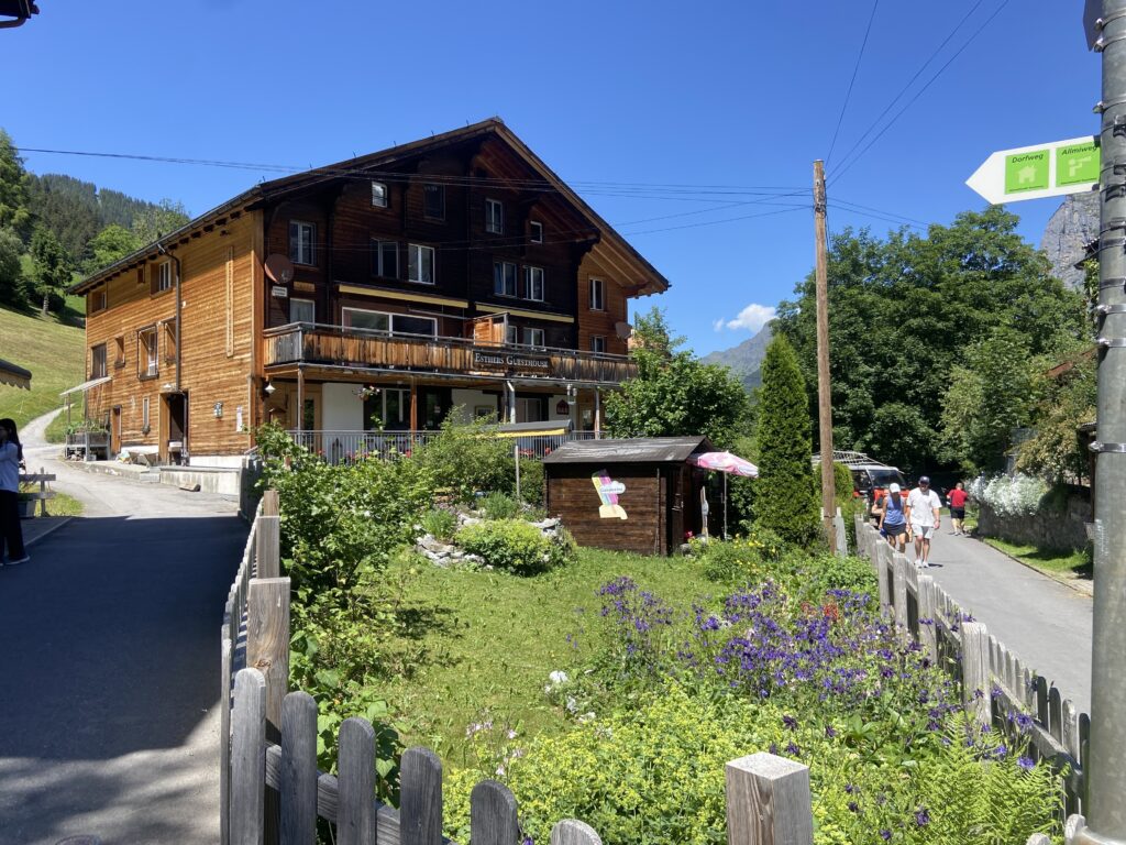 gimmelwald switzerland esther's guesthouse