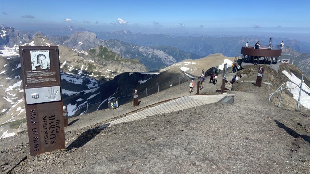 james bond walk of fame schilthorn switzerland on her majestys secret service