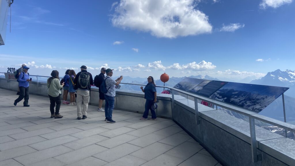 schilthorn switzerland terrace over lauterbrunnen valley