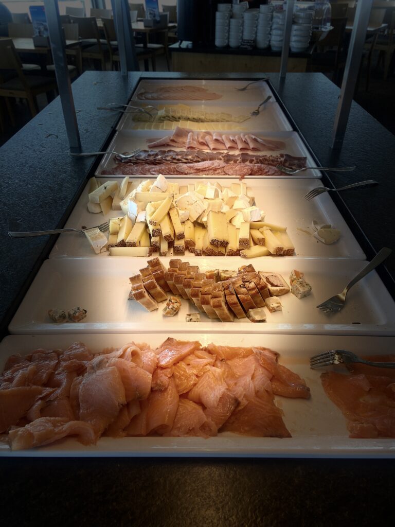 schilthorn brunch buffet local cheese and meat