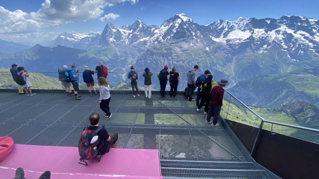 birg switzerland terrace with views of the eiger monch and jungfrau swiss alps