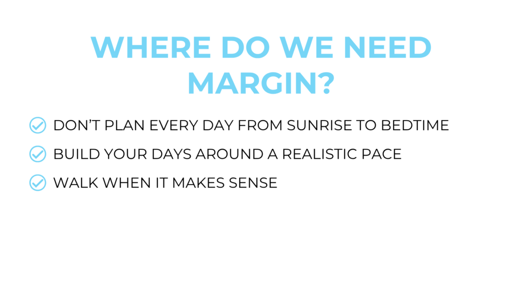 Where do we need margin_ 3