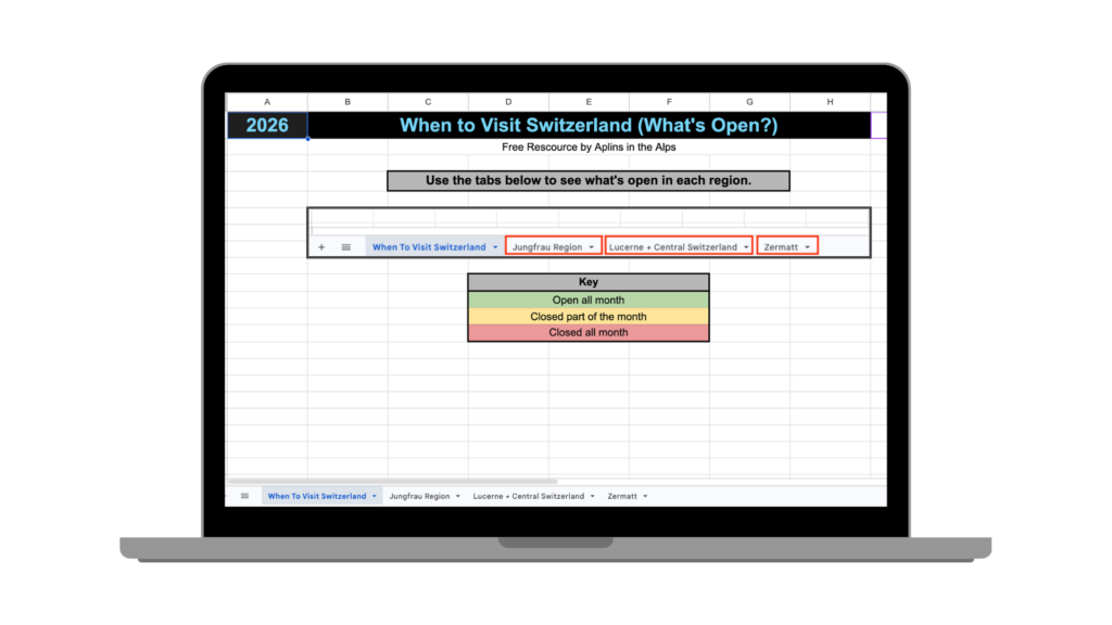 best time to visit switzerland free spreadsheet from aplins in the alps
